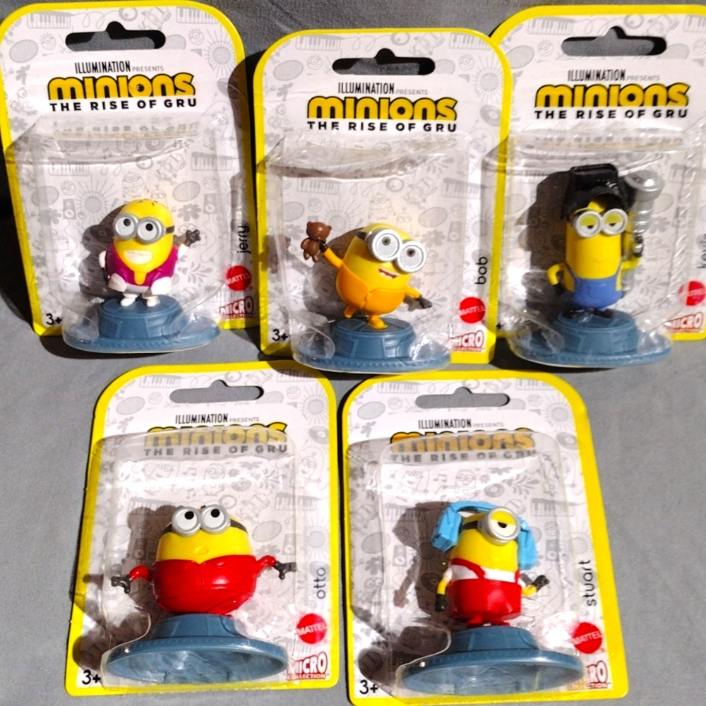 Minions Mattel micro collection set of 5